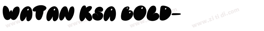 Watan KSa Bold字体转换 Watan KSa Bold字体转换
